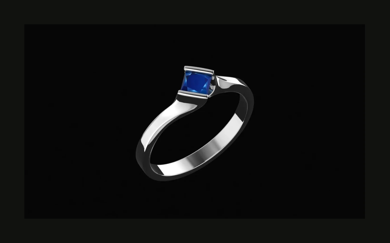 3D modeled jewelry piece — production-ready design