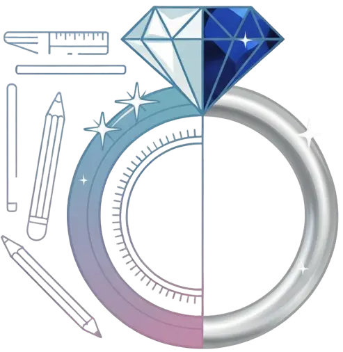 Concept to creation jewelry design service icon