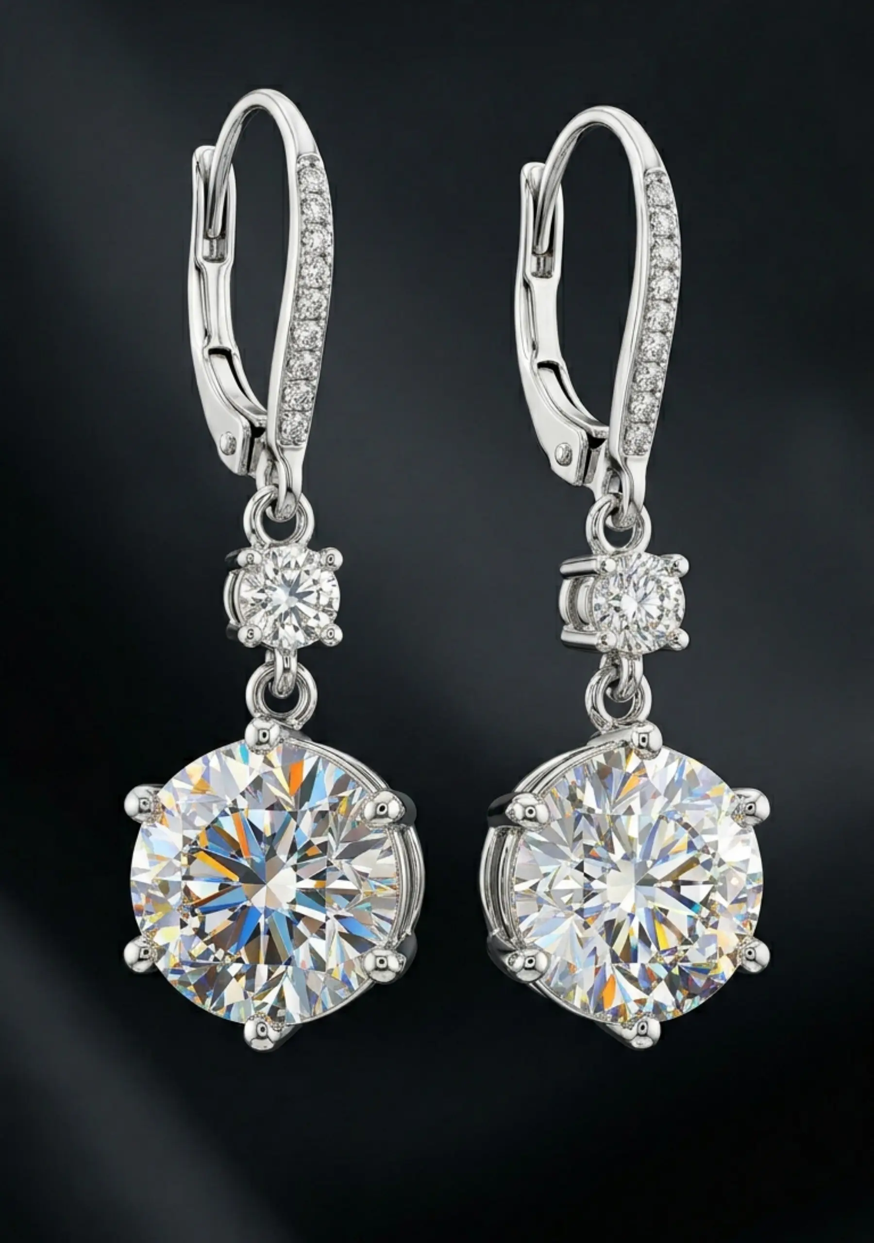 Diamond Drop Earrings