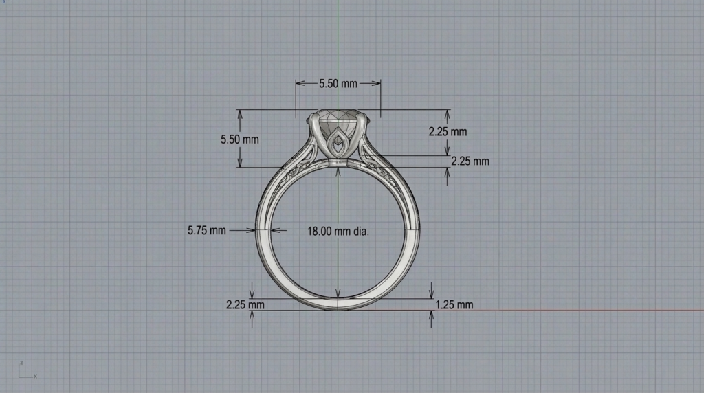 CAD file designer manufacturer communication with measurement annotations