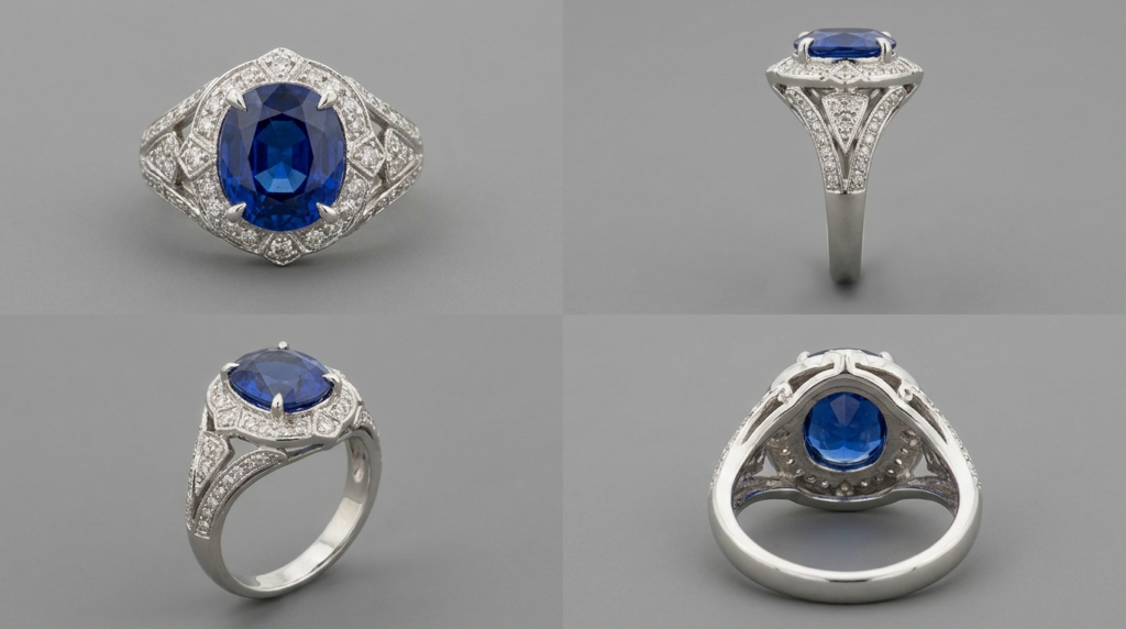 Reference images for 3D jewelry design multiple angle example