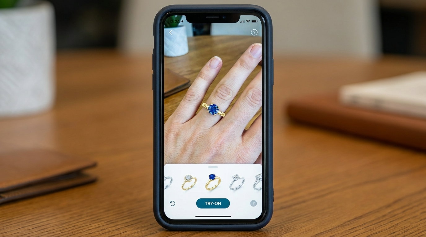 How AR Try-On Technology Uses 3D Jewelry Models