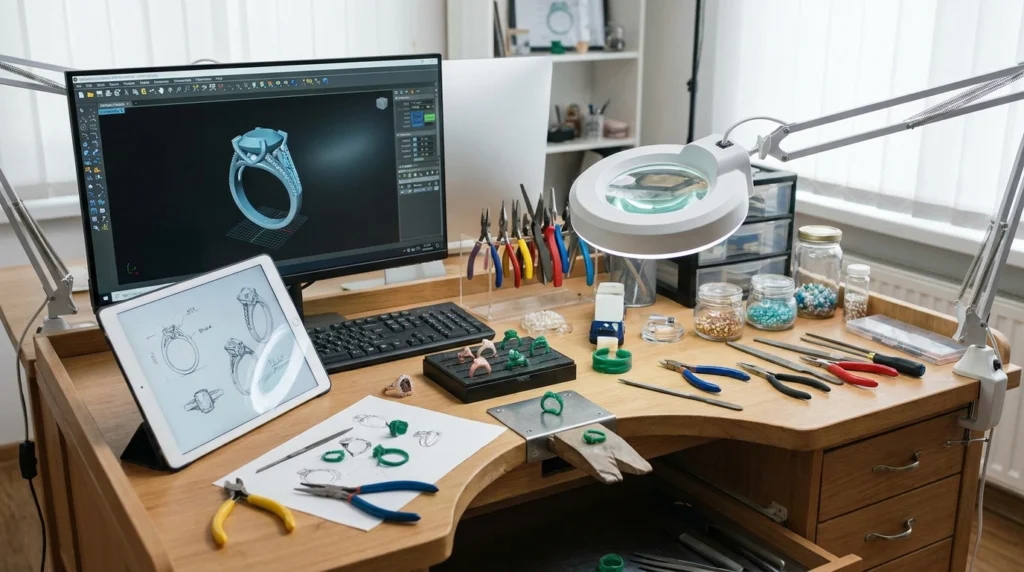 Freelance jewelry designer vs studio team collaboration