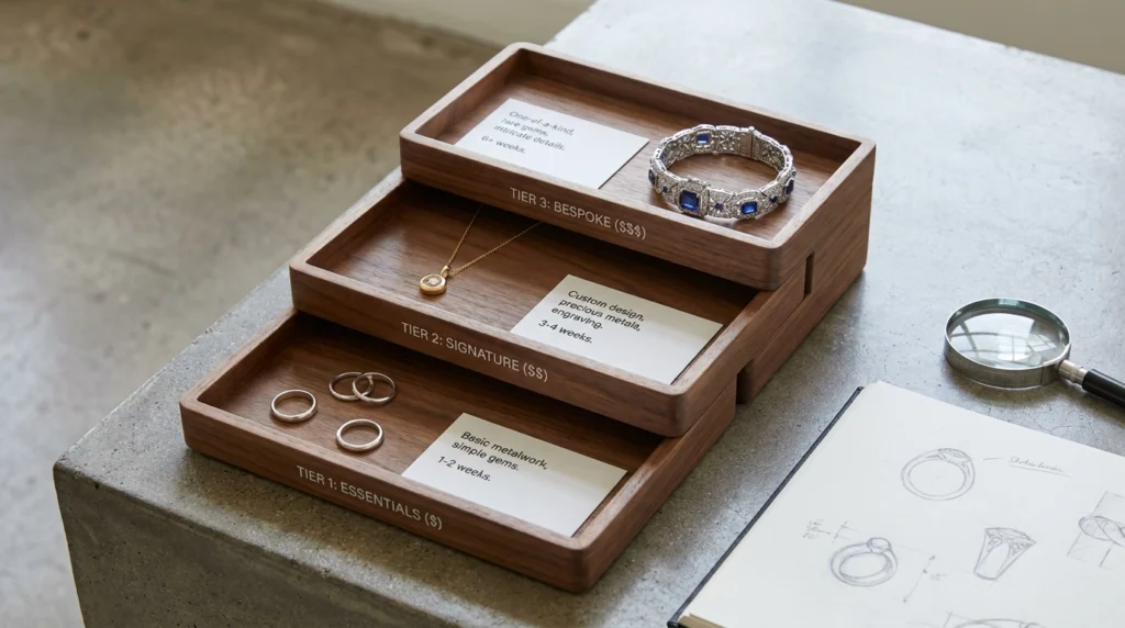Jewelry design pricing explained tiers breakdown
