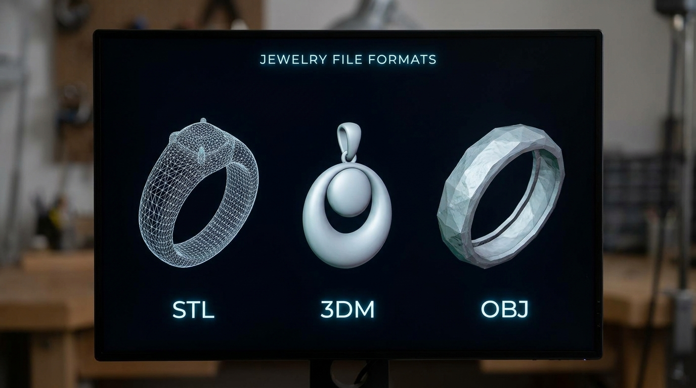 STL vs 3DM vs OBJ: Jewelry File Formats Explained